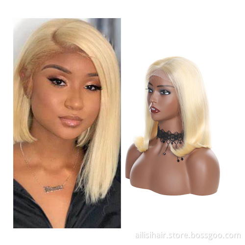 Bob Wigs Human Hair Lace Frontal Wig For Black Women Transparent HD Human Hair Wigs